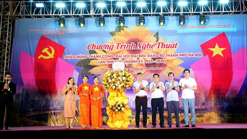 Chương trình nghệ thuật Chào mừng thành công Đại hội Đại biểu Đảng bộ thành phố Hà Nội lần thứ XVIII nhiệm kỳ 2025-2030