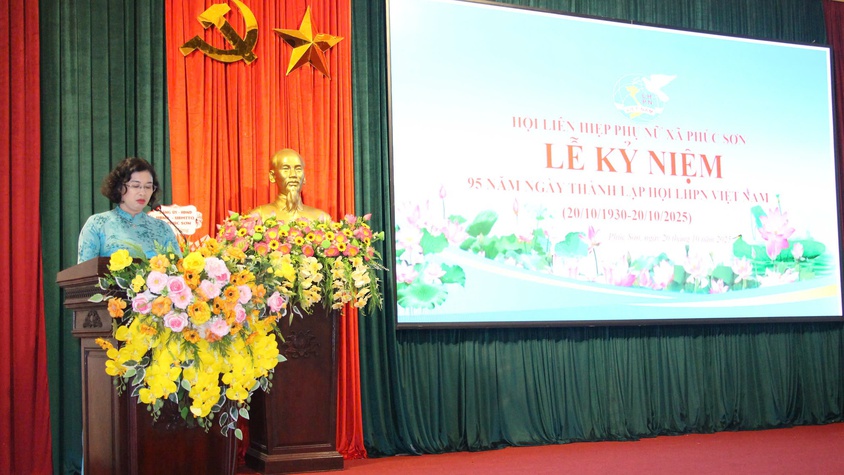 XÃ PHÚC SƠN LONG TRỌNG TỔ CHỨC LỄ KỶ NIỆM 95 NĂM NGÀY THÀNH LẬP HỘI LIÊN HIỆP PHỤ NỮ VIỆT NAM (20/10/1930 – 20/10/2025) VÀ HỘI NGHỊ BAN CHẤP HÀNH HỘI LHPN XÃ PHÚC SƠN LẦN THỨ NHẤT, NHIỆM KỲ 2025 – 2030