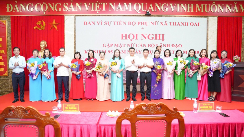 Thanh Oai gặp mặt nữ cán bộ lãnh đạo nhân dịp kỷ niệm 95 năm Ngày thành lập Hội LHPN Việt Nam
