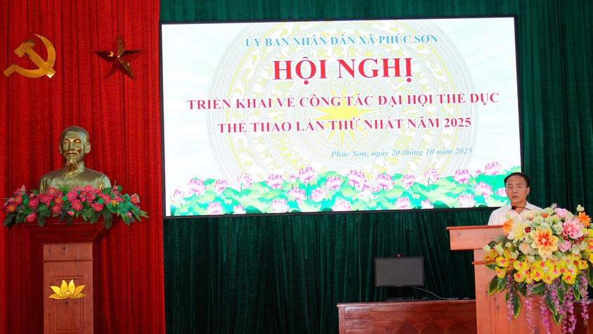 Phúc Sơn triển khai Kế hoạch khai mạc Đại hội Thể dục Thể thao xã lần thứ I, năm 2025
