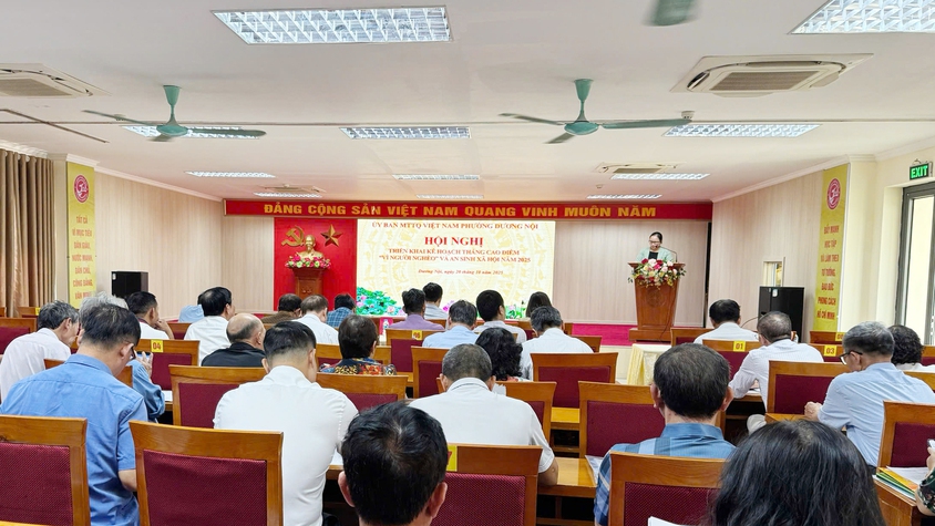 Phường Dương Nội triển khai vận động ủng hộ Quỹ “Vì người nghèo” và an sinh xã hội năm 2025