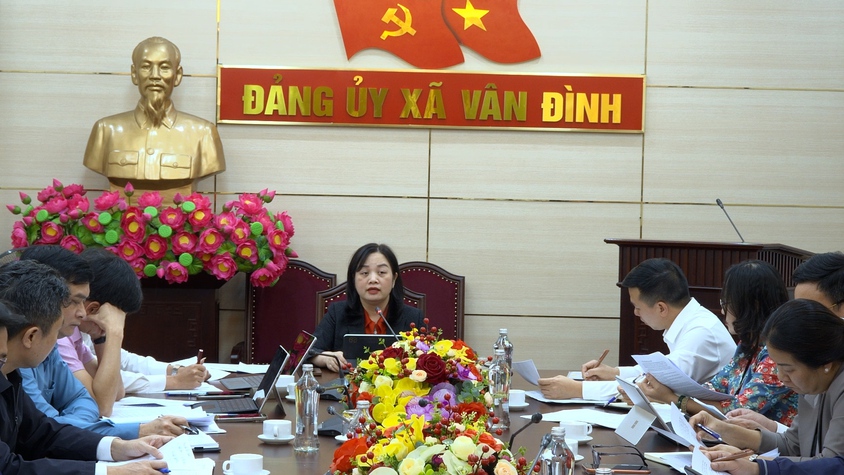 Vân Đình đẩy mạnh giải ngân vốn đầu tư công, quyết liệt trong công tác giải phóng mặt bằng