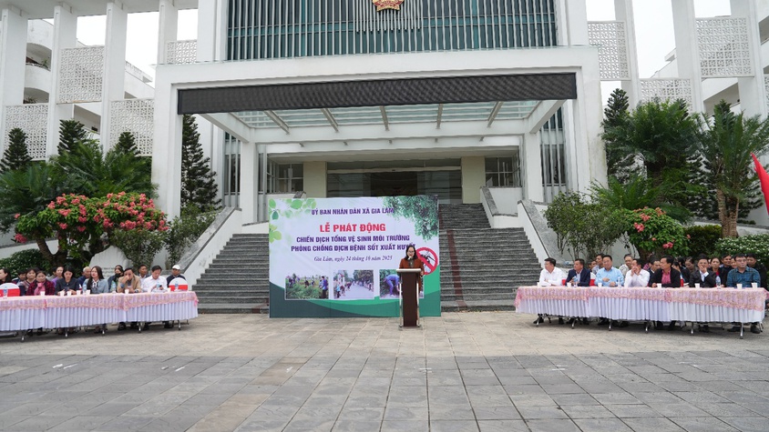 Gia Lâm phát động chiến dịch tổng vệ sinh môi trường, phòng chống dịch sốt xuất huyết năm 2025