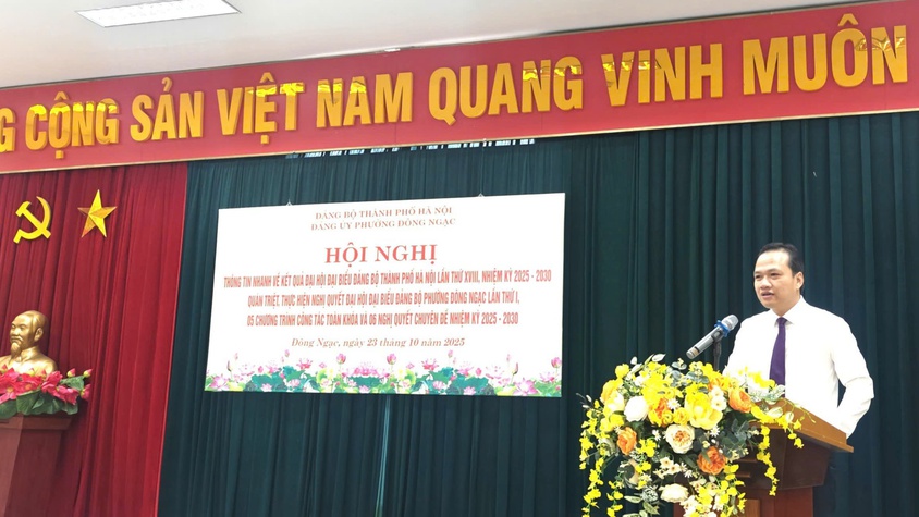 Đảng ủy phường Đông Ngạc tổ chức Hội nghị