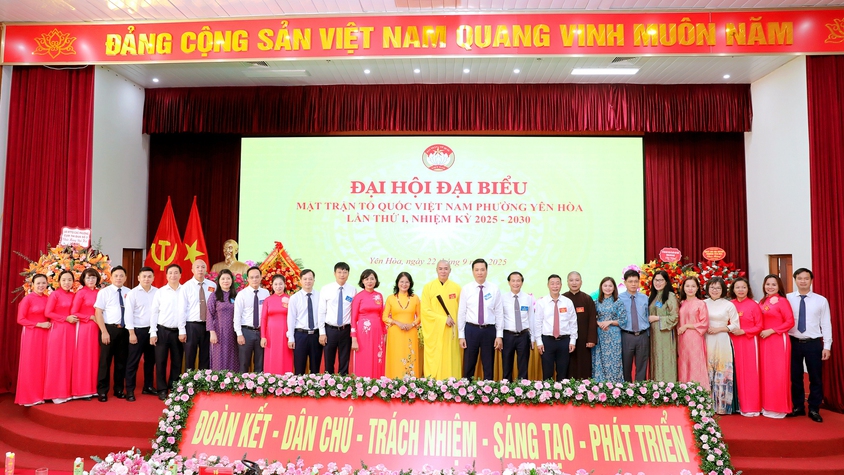 Đại hội đại biểu MTTQ Việt Nam phường Yên Hòa lần thứ I, nhiệm kỳ 2025 - 2030

