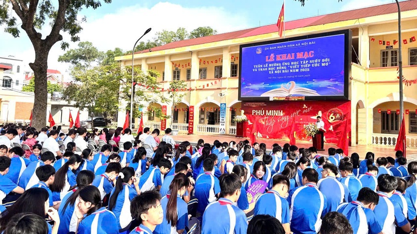 XÃ NỘI BÀI TỔ CHỨC LỄ PHÁT ĐỘNG TUẦN LỄ HỌC TẬP SUỐT ĐỜI NĂM 2025