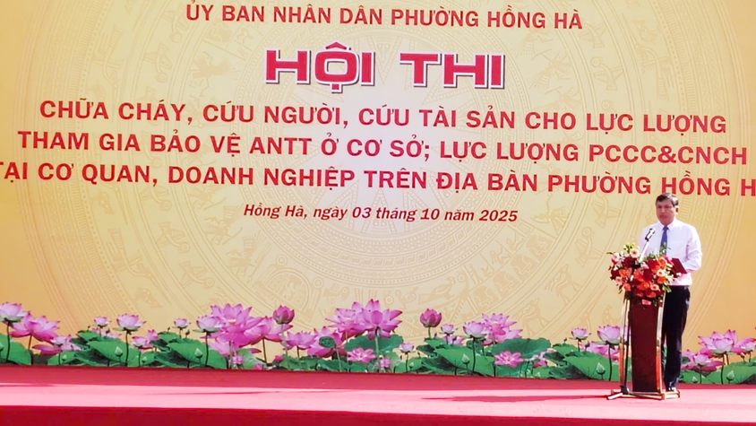 Phường Hồng Hà phát huy phương châm 4 tại chỗ, giảm thiệt hại do cháy, nổ gây ra