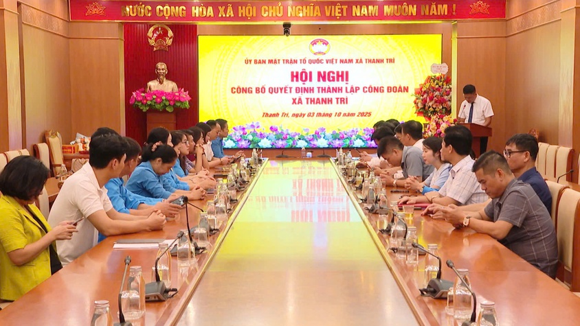 Xã Thanh Trì: Thành lập Công đoàn xã, đánh dấu bước phát triển mới ở cơ sở
