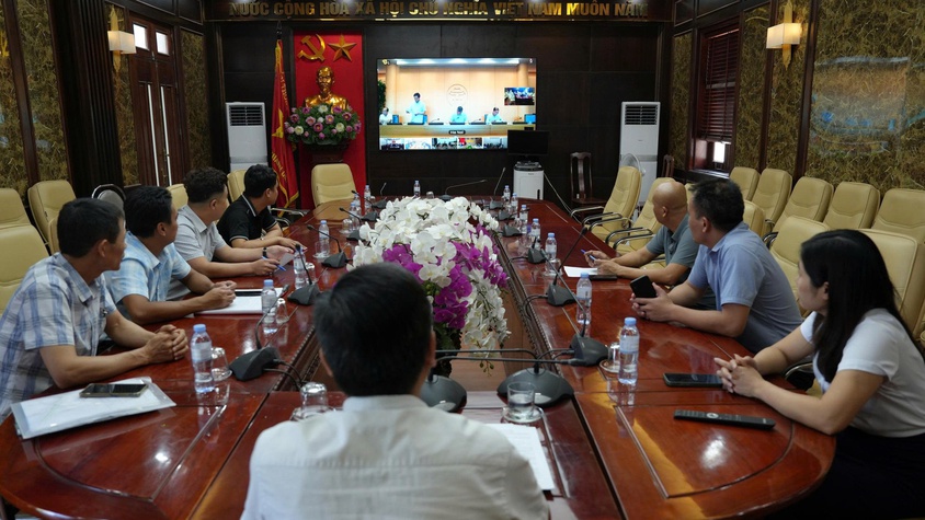 Thanh Oai dự hội nghị trực tuyến của UBND thành phố ứng phó bão Matmo