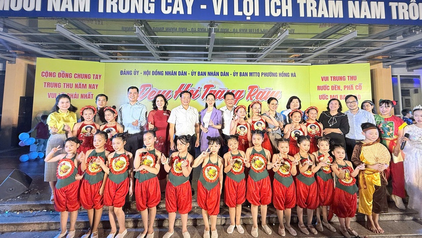 TƯNG BỪNG “ĐÊM HỘI TRĂNG RẰM TRUNG THU 2025” – THỂ HIỆN SỰ QUAN TÂM SÂU SẮC CỦA CHÍNH QUYỀN PHƯỜNG HỒNG HÀ DÀNH CHO THIẾU NHI