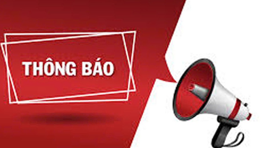 Thông báo công khai Quyết định về việc thu hồi đất để thực hiện Dự án