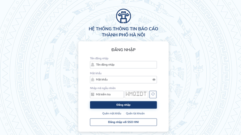 Hướng dẫn triển khai báo cáo cải cách hành chính định kỳ trên hệ thống thông tin báo cáo của Thành phố 