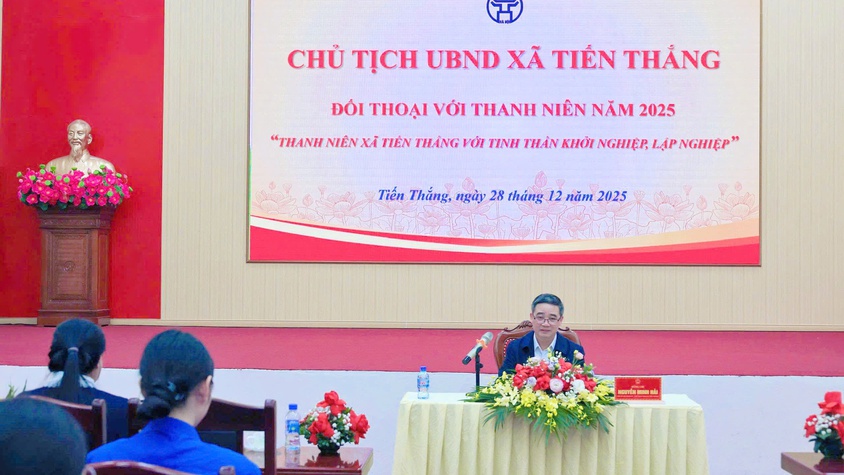 CHỦ TỊCH UBND XÃ TIẾN THẮNG ĐỐI THOẠI VỚI THANH NIÊN NĂM 2025 