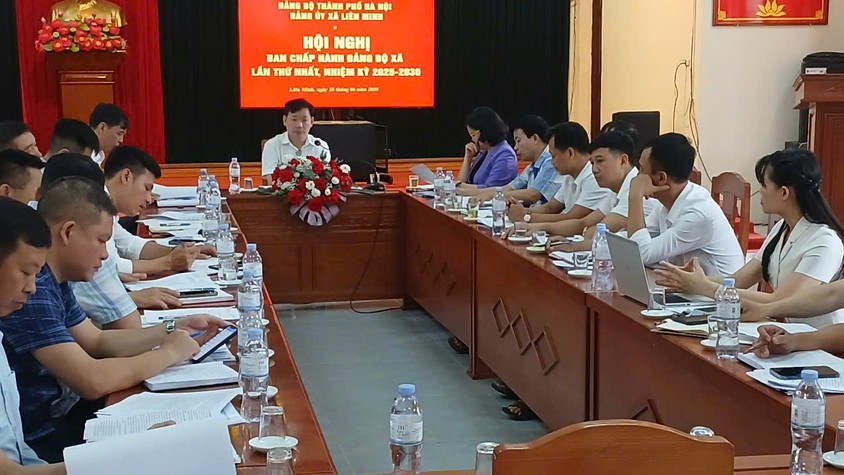 Đảng ủy xã Liên Minh: Vận hành thử nghiệm Hội nghị giao ban Ban Chấp hành Đảng bộ xã lần thứ nhất, nhiệm kỳ 2025 - 2030