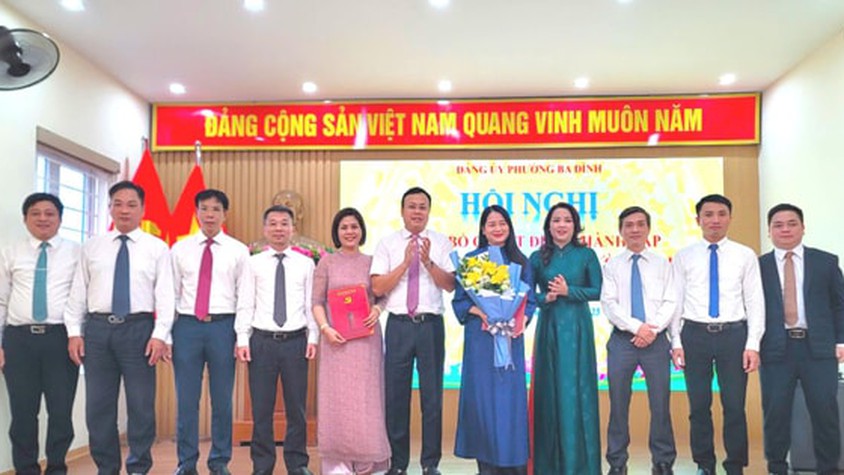Đảng ủy phường Ba Đình thành lập 4 đảng bộ, chi bộ trực thuộc