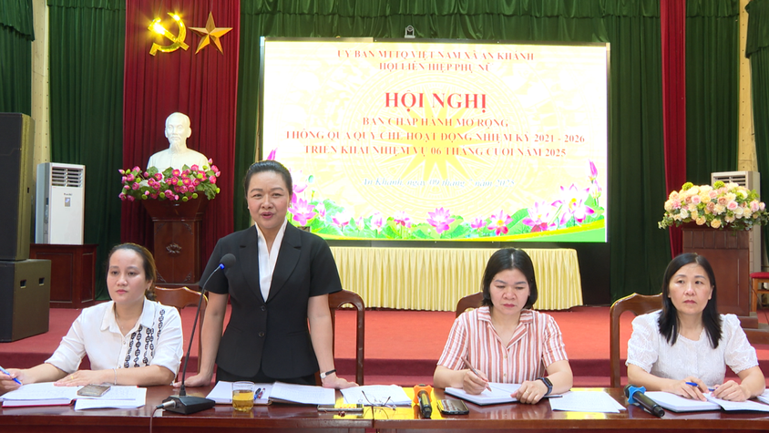 Hội nghị Ban chấp hành mở rộng Hội LHPN xã An Khánh