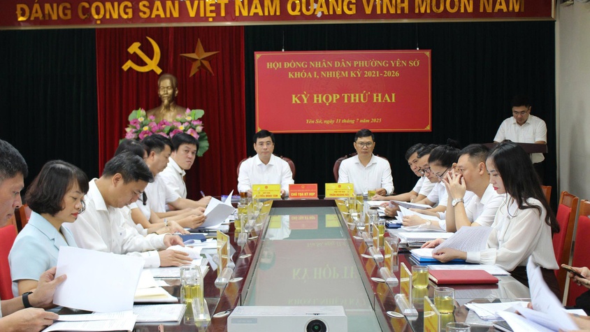 Hội đồng nhân dân phường Yên Sở họp kỳ họp thứ Hai