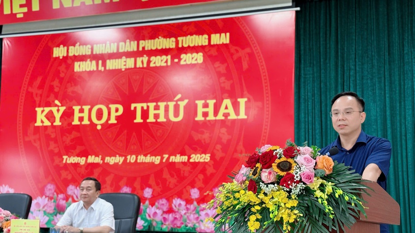 Kỳ họp thứ hai HĐND phường Tương Mai, khoá I, Nhiệm kỳ 2021-2026