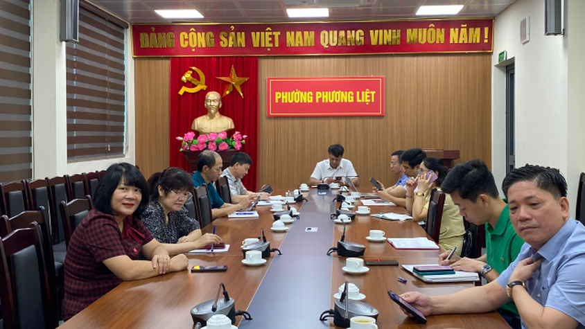 Cán bộ, công chức phường Phương Liệt tham dự tập huấn sử dụng Hệ thống thông tin tiếp nhận, xử lý phản ánh, kiến nghị, sáng kiến, giải pháp phát triển khoa học, công nghệ, đổi mới sáng tạo và chuyển đổi số