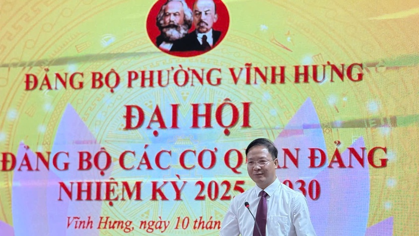 CÁC CƠ SỞ ĐẢNG TRỰC THUỘC ĐẢNG BỘ PHƯỜNG VĨNH HƯNG TỔ CHỨC THÀNH CÔNG ĐẠI HỘI
