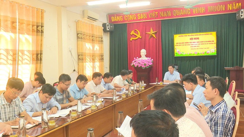        Thường trực HĐND xã tổ chức hội nghị giao ban, làm việc triển khai nhiệm vụ công tác tháng 7/2025 