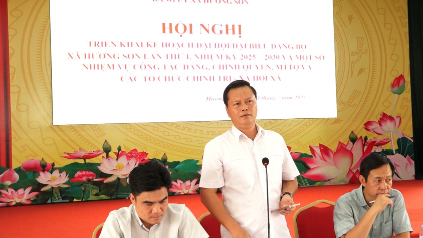 Đảng ủy xã Hương Sơn: Triển khai kế hoạch Đại hội  Đảng bộ xã lần thứ I, nhiệm kỳ 2025–2030