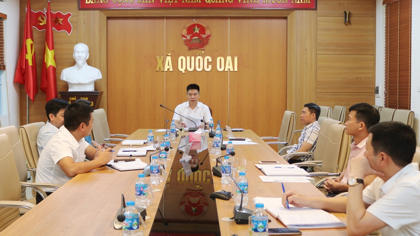 Xã Quốc Oai tổ chức hội nghị triển khai thực hiện công điện 65 của Thủ tướng Chính phủ về đấu tranh ngăn chặn đẩy lùi tình trạng buôn lậu gian lận thương mại, hàng giả, xâm phạm quyền sở hữu trí tuệ