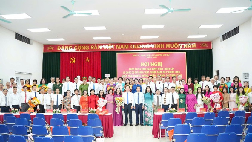 PHƯỜNG LÁNG CÔNG BỐ CÁC QUYẾT ĐỊNH THÀNH LẬP TỔ CHỨC CƠ SỞ ĐẢNG