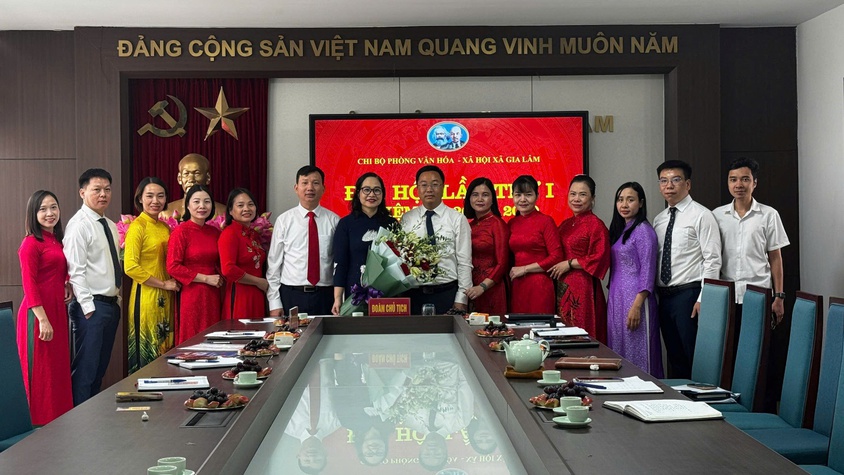 Đại hội Chi bộ Phòng Văn hóa – Xã hội xã Gia Lâm lần thứ nhất, nhiệm kỳ 2025–2030 thành công tốt đẹp