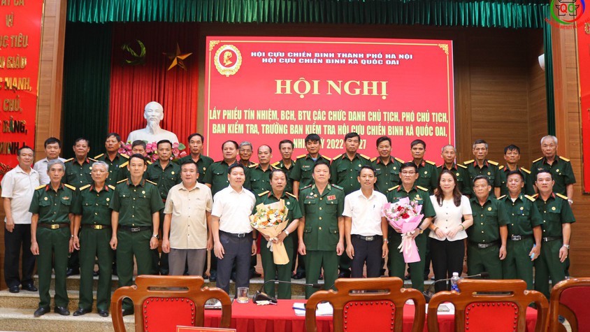 Hội Cựu chiến binh xã Quốc Oai lấy phiếu tín nhiệm nhân sự tham gia Ban Chấp hành Hội