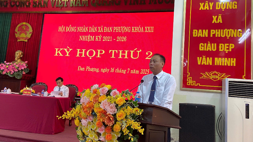 Kỳ họp thứ 2 HĐND xã Đan Phượng khóa XXII, nhiệm kỳ 2021-2026