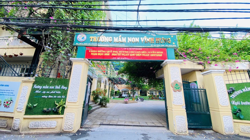 CÔNG TÁC TUYỂN SINH TẠI TRƯỜNG MẦM NON VĨNH HƯNG NĂM HỌC 2025 - 2026