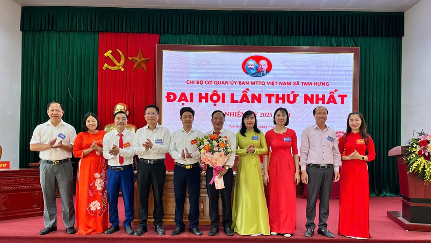 Đoàn kết – Trí tuệ – Hành động: Chi bộ Cơ quan MTTQ xã Tam Hưng tiên phong trong nhiệm vụ xây dựng Đảng và phát huy sức mạnh đại đoàn kết