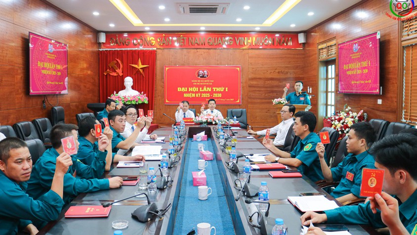 Đại hội Chi bộ Quân sự xã Quốc Oai lần thứ I, nhiệm kỳ 2025 – 2030: Dấu mốc quan trọng trong công tác xây dựng lực lượng vũ trang địa phương