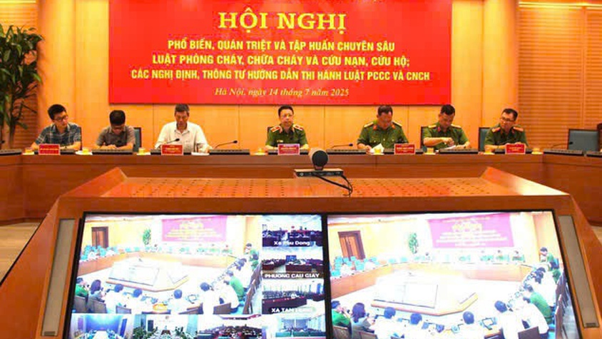 Xã Thanh Trì tham dự hội nghị tập huấn Luật Phòng cháy, chữa cháy và cứu nạn, cứu hộ