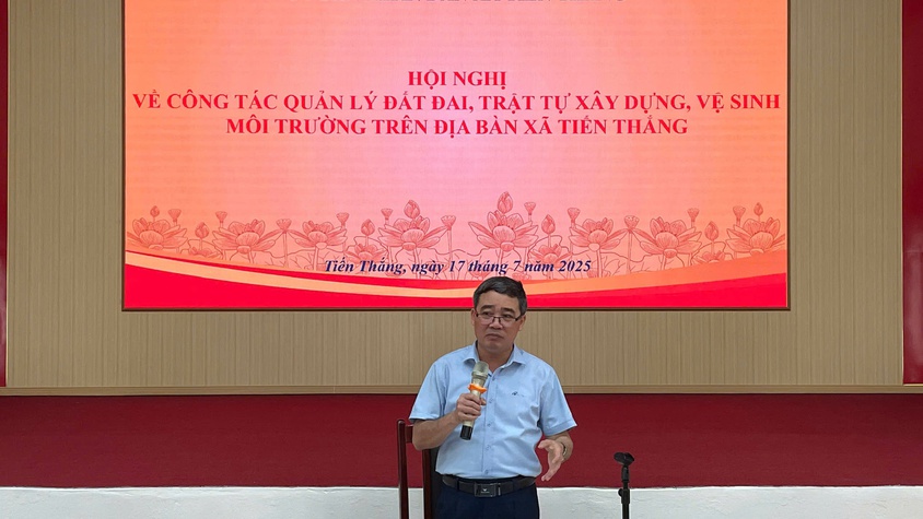Xã Tiến Thắng tăng cường công tác quản lý đất đai, trật tự xây dựng và vệ sinh môi trường