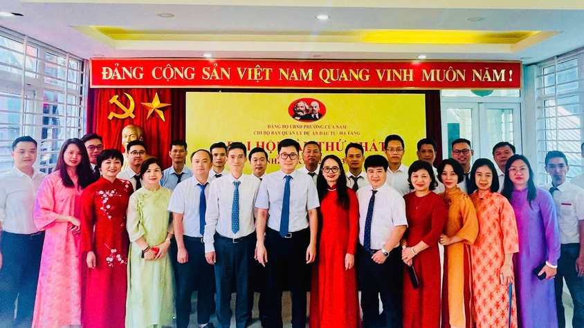 ĐẠI HỘI CHI BỘ BAN QUẢN LÝ DỰ ÁN ĐẦU TƯ - HẠ TẦNG