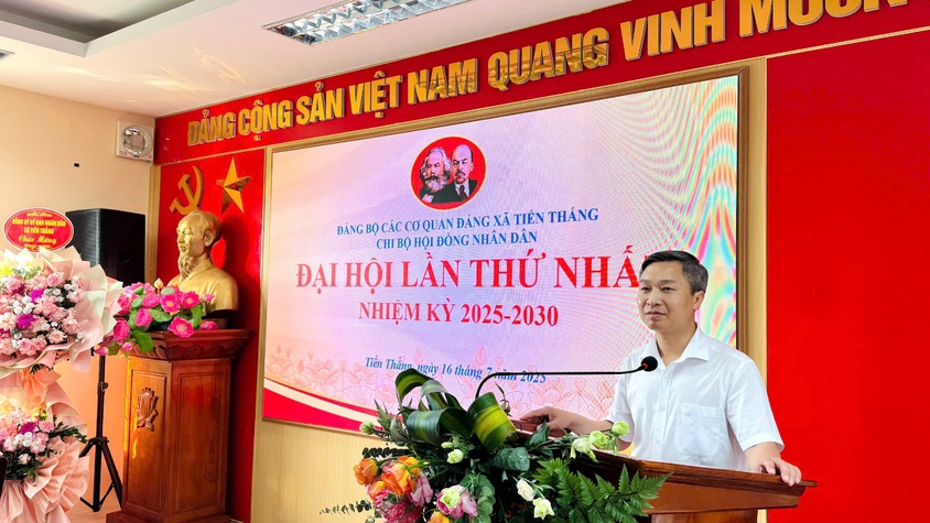 Đại hội các Chi bộ cơ quan Đảng tiến tới Đại hội Đảng bộ xã Tiến Thắng nhiệm kỳ 2025 - 2030 thành công tốt đẹp
