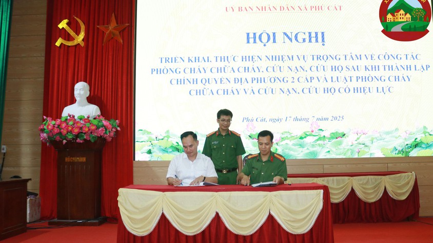 Xã Phú Cát nâng cao hiệu quả công tác phòng cháy, chữa cháy và cứu nạn, cứu hộ