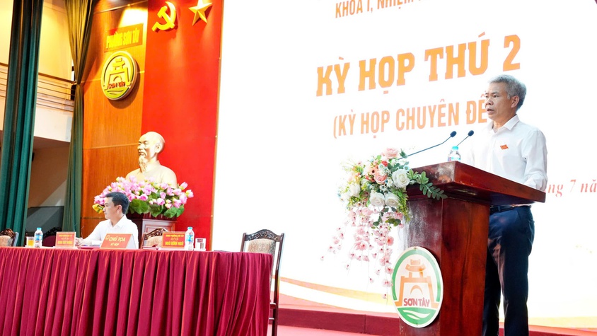 Kỳ họp thứ 2 HĐND phường Sơn Tây khóa I, nhiệm kỳ 2021-2026