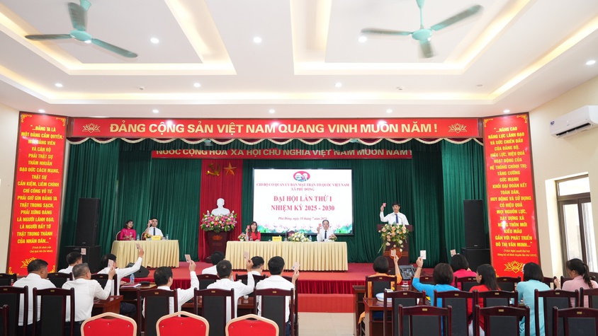 Đại hội chi bộ Cơ quan Ủy ban MTTQ xã Phù Đổng thành công tốt đẹp