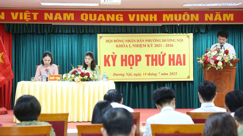 Kỳ họp thứ hai HĐND phường Dương Nội thông qua nhiều nội dung quan trọng