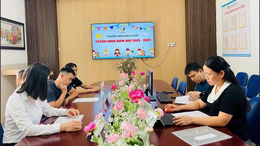 Tự phát triển phần mềm tuyển sinh trực tuyến cho trẻ dưới 5 tuổi- Mô hình sáng tạo của trường Mầm non Cự Khối