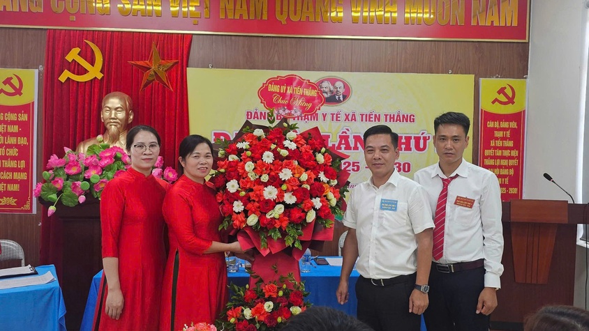 Đại hội Đảng bộ Trạm y tế xã Tiến Thắng lần thứ I, nhiệm kỳ 2025–2030