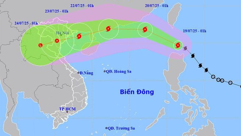 Tin bão Wipha mới nhất: Hôm nay Biển Đông đón bão số 3, sẽ đi vào vịnh Bắc Bộ