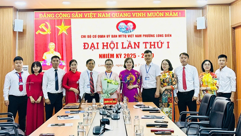 Đại hội Chi bộ Cơ quan MTTQ Việt Nam phường Long Biên lần thứ nhất, nhiệm kỳ 2025 – 2030