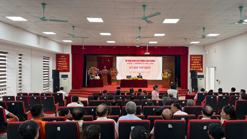 HĐND phường Xuân Phương khai mạc kỳ họp thứ Nhất khóa I, nhiệm kỳ 2021-2026.