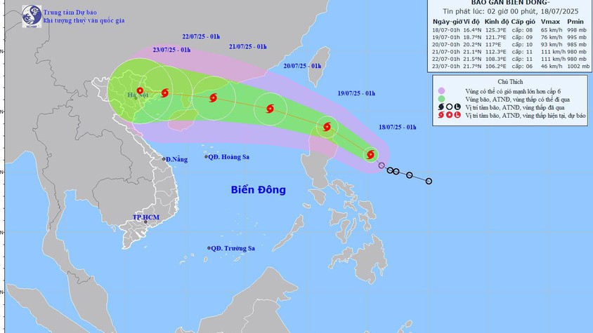 Bão số 3 – WIPHA sắp vào Biển Đông: Cảnh báo mưa lớn và lũ quét ở Bắc Bộ, Bắc Trung Bộ
