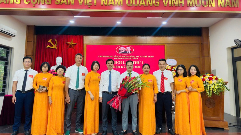 Chi bộ Trung tâm Văn hoá – Thông tin và Thể thao phường Khương Đình tổ chức Đại hội lần thứ I, nhiệm kỳ 2025-2030
