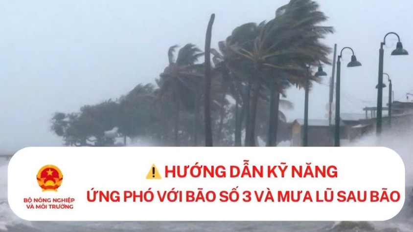 Hướng dẫn kỹ năng ứng phó với bão số 3 và mưa lũ sau bão